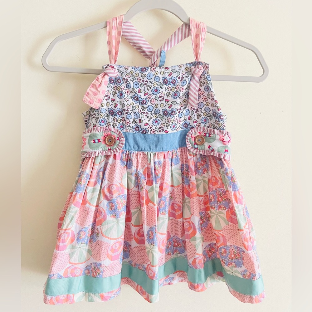 Matilda Jane Pink and Blue Floral Kids Top